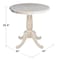 International Concepts Round 30 in Round Top Pedestal Table, 28.9 inH, Unfinished, 30 W, 30 L, 28.9 in H, Wood, Unfinished K-30RT - alternate 2